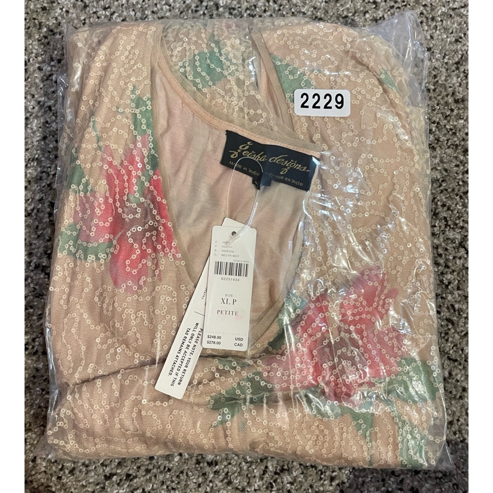 Anthropologie Sequined Tulle Mini Dress - Size XLP - NWT - Picture 12 of 15